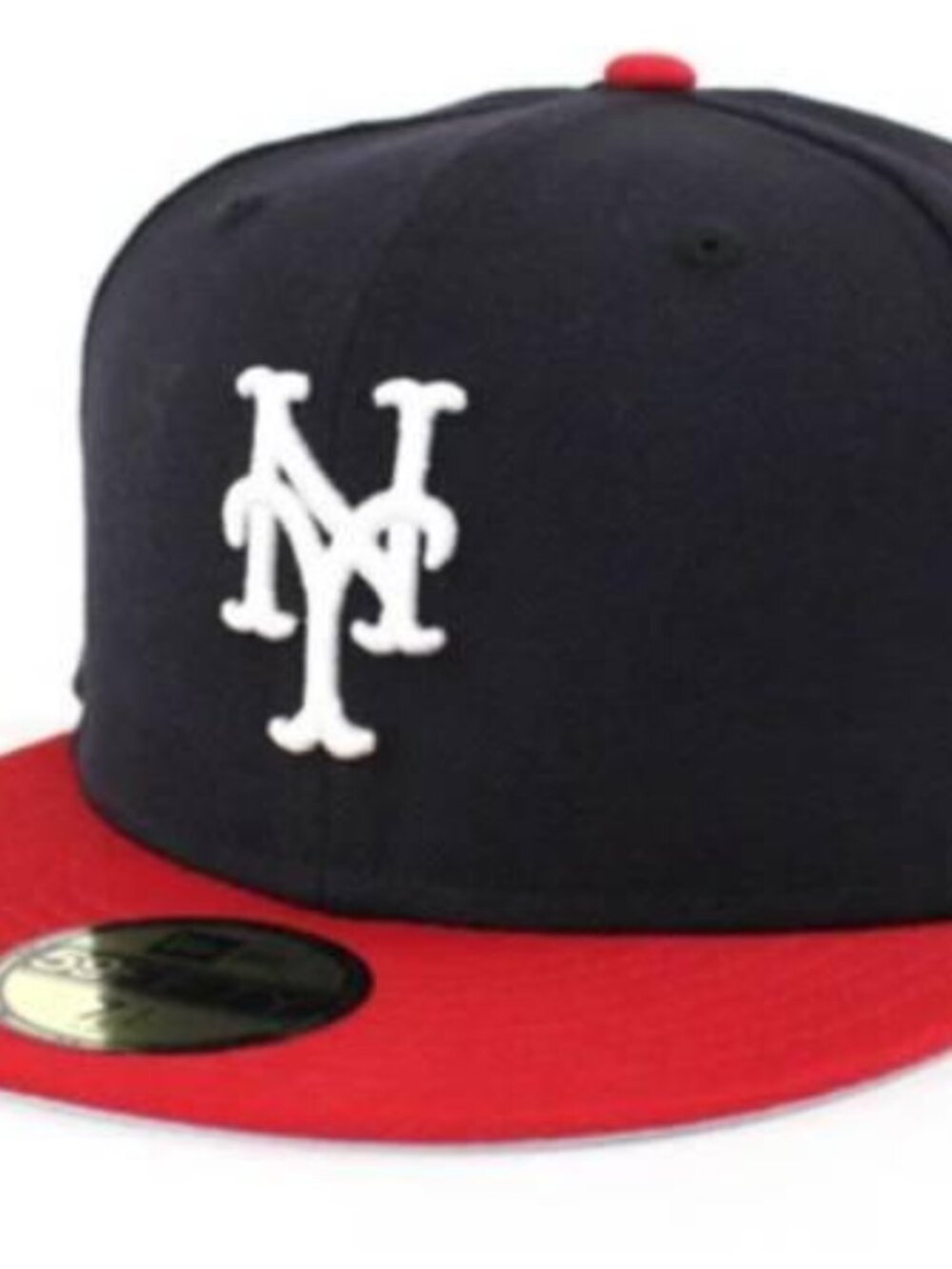 New York Mets New Era 59Fifty Fitted Hats (Navy Red Gray Under Brim)